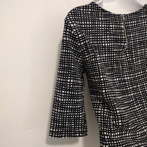 Bar III - Asymmetrical Checkered Blouse - Picture 9 of 13